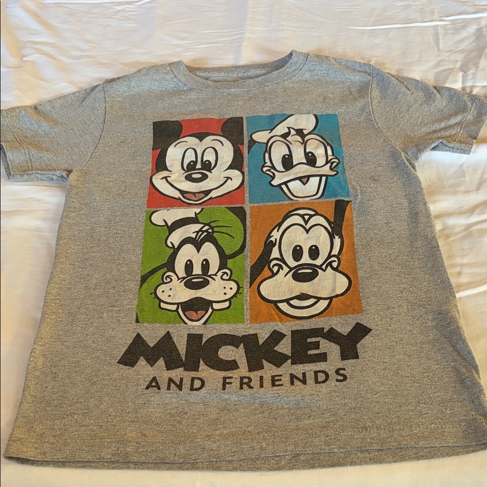 Mickey and Friends Gray Kids T-Shirt